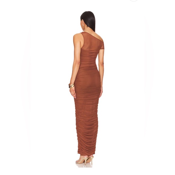 AFRM Biona Maxi Dress in Dark Clay Size S